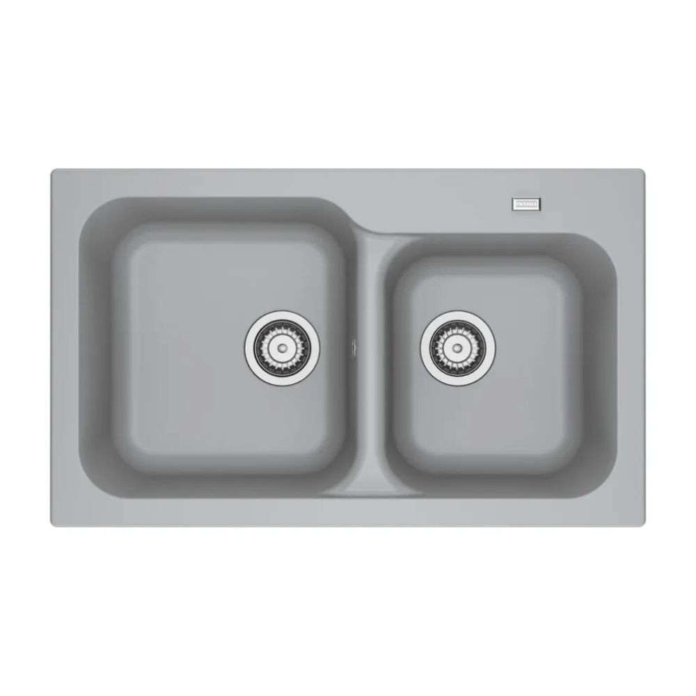 Lavello da incasso 2 vasche Franke KID 620 tectonite 83x50 cm. colore grigio Lavello da incasso 2 vasche Franke KID 620 tectonite 83x50 cm. colore grigio