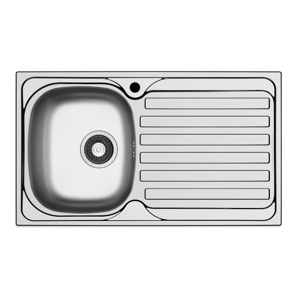 Lavello da incasso Adriatico861 monostampo con 1 vasca sinistra e gocciolatoio destro inox scatolato singolarmente Lavello da incasso Adriatico861 monostampo con 1 vasca sinistra e gocciolatoio destro inox scatolato singolarmente