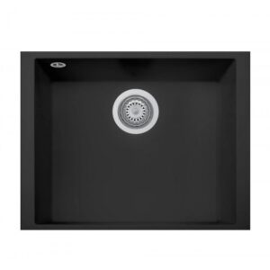 Lavello monovasca Plados ON5610ST sottotop 56x43.5 microUltragranit tecnologia ariapura nero