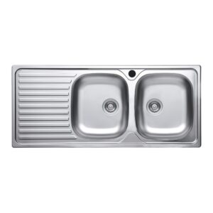 Lavello 116x50 SA138 2 vasche e gocciolatoio sinistro