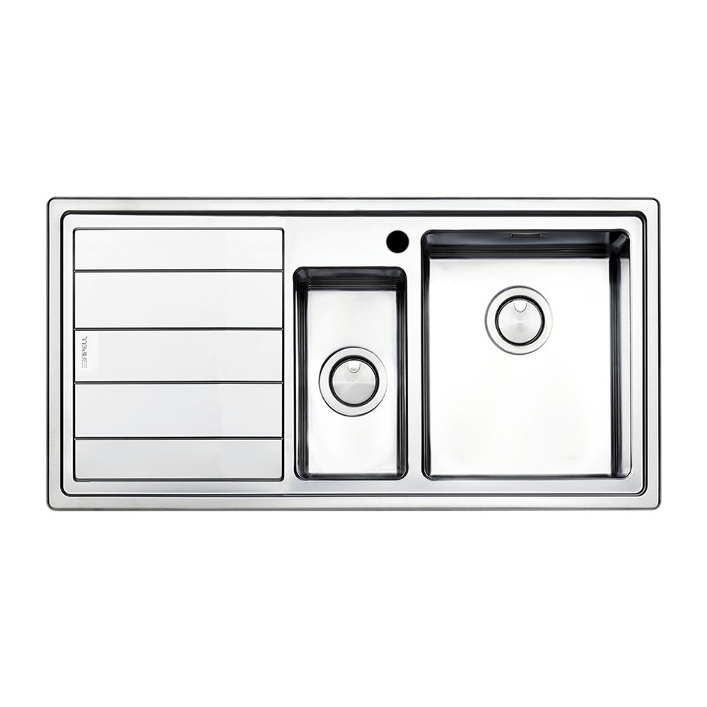 Lavello SAXT332 100x50 cm 1 vasca con vaschetta e gocciolatoio sinistro Lavello SAXT332 100x50 cm 1 vasca con vaschetta e gocciolatoio sinistro