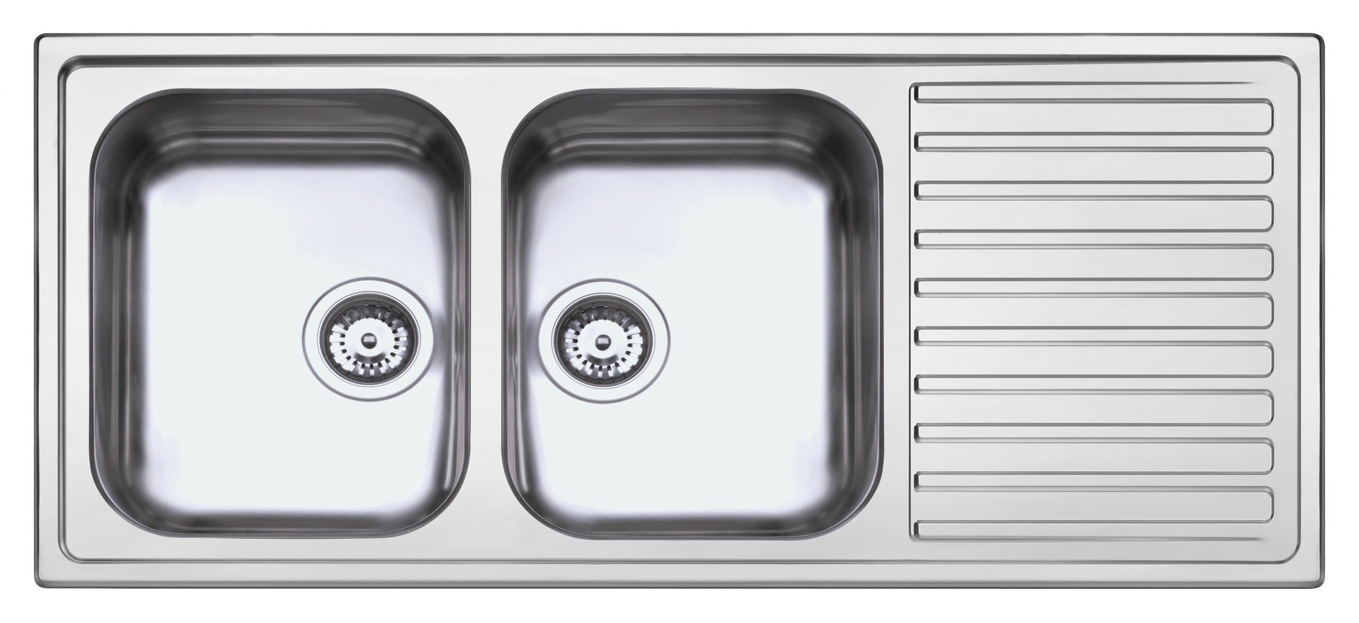 Lavello SAXT333A 2 vasche 116x50 cm gocciolatoio destro Lavello SAXT333A 2 vasche 116x50 cm gocciolatoio destro