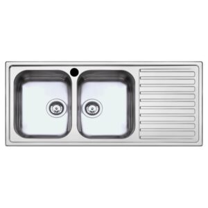 Lavello SAXT333A 116x50 cm 2 vasche gocciolatoio sinistro
