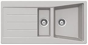 Lavello Smeg LC102AL 100x50 cm 1 vasca +1/2 con gocciolatoio reversibile
