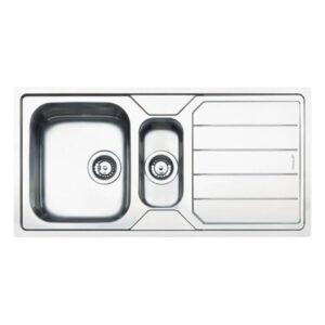 Lavello Smeg LFB102 inox 100x50 cm 1 + 1/2 vasca con gocciolatoio reversibile