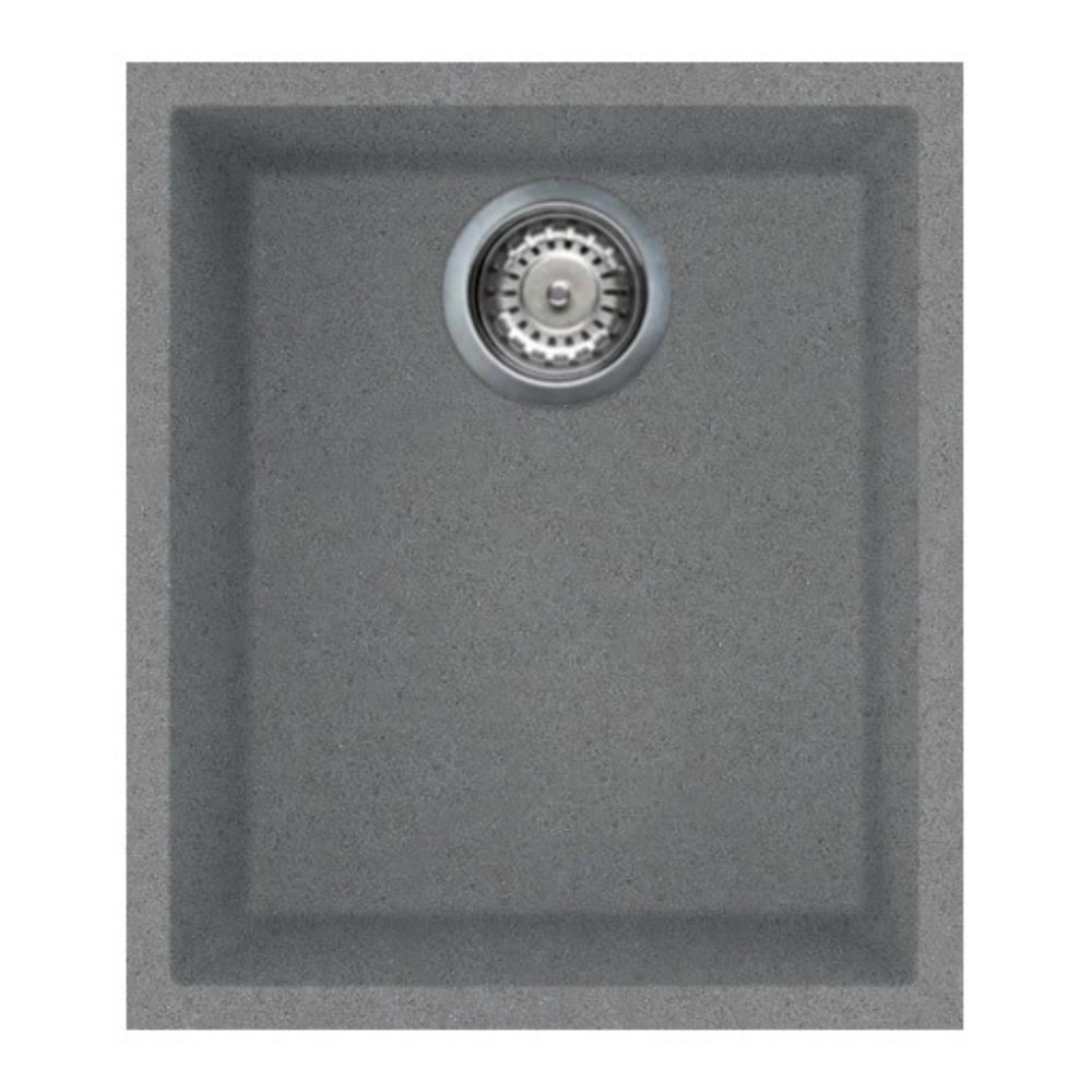 Lavello Smeg VZUM40TT 40x34 cm sottotop 1 vasca titanio Lavello Smeg VZUM40TT 40x34 cm sottotop 1 vasca titanio