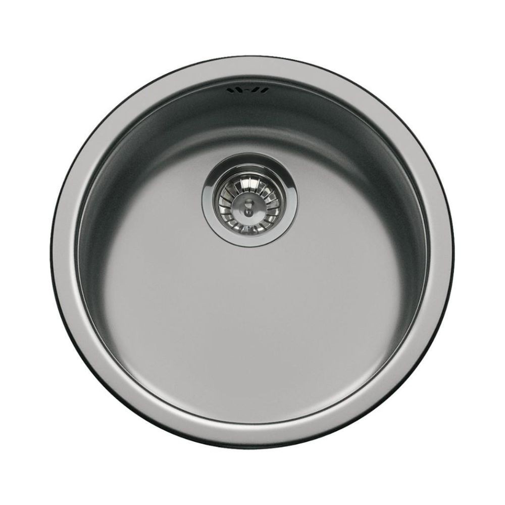 Lavello tondo Smeg 10I3PN 43.5 cm PVD acciaio nero Lavello tondo Smeg 10I3PN 43.5 cm PVD acciaio nero