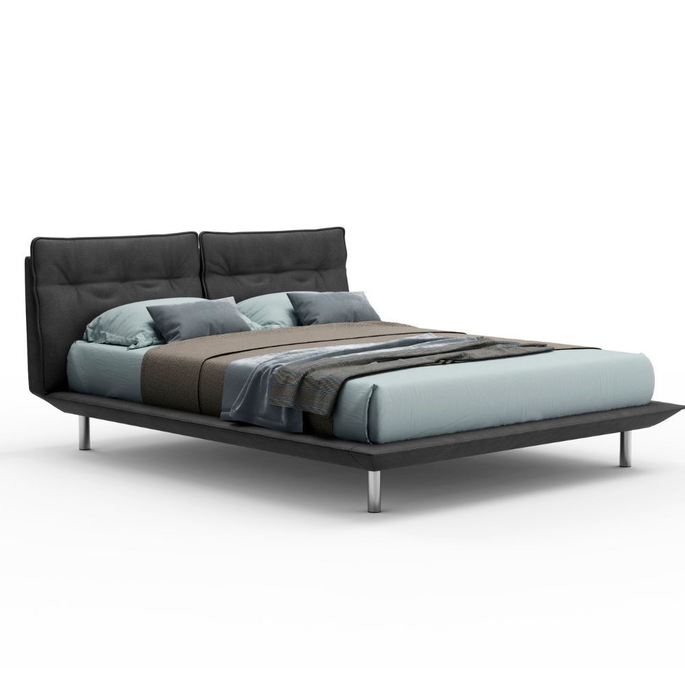 Letto Bolt matrimoniale fisso colore grigio scuro Letto Bolt matrimoniale fisso colore grigio scuro