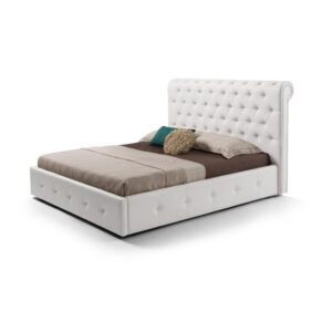 Letto matrimoniale contenitore Peninsula bianco
