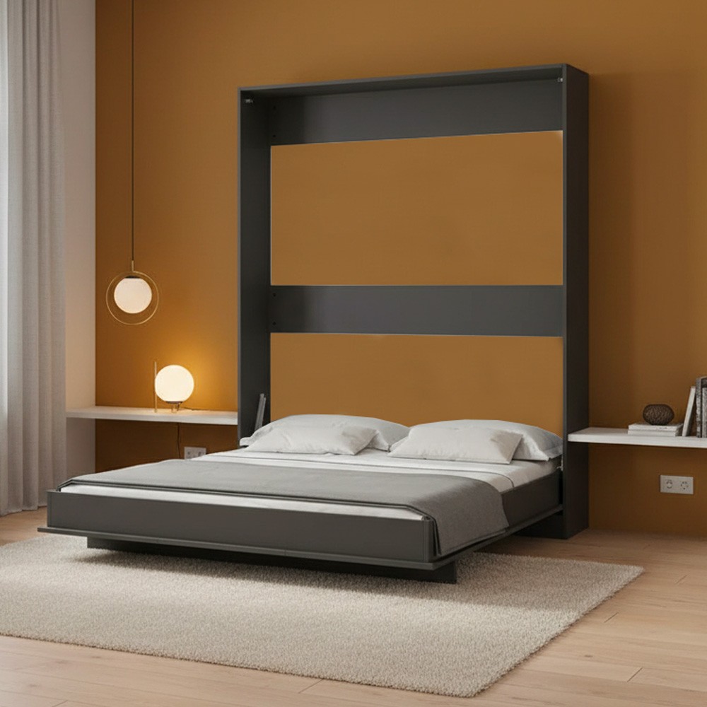 Letto matrimoniale estraibile Primer colore antracite Letto matrimoniale estraibile Primer colore antracite