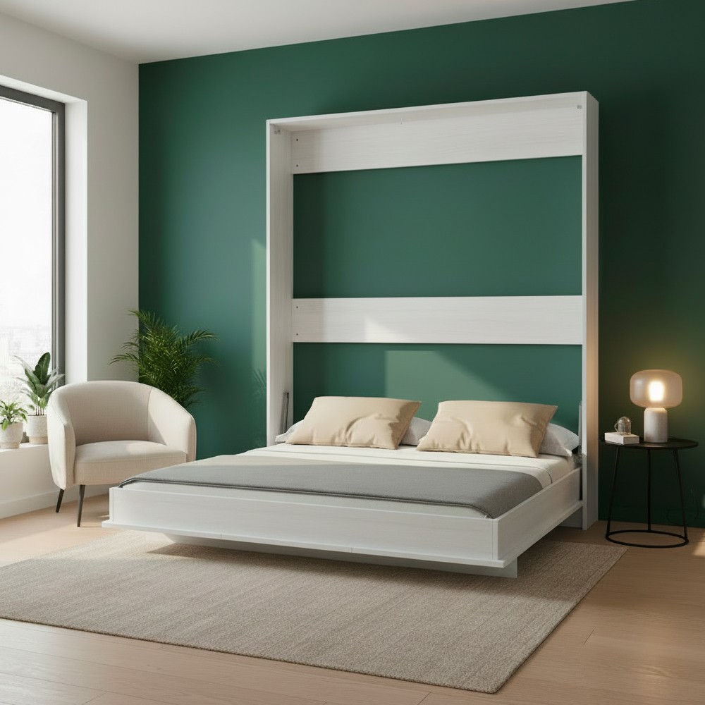 Letto matrimoniale estraibile Primer colore bianco Letto matrimoniale estraibile Primer colore bianco