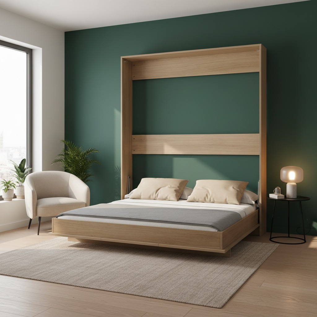 Letto matrimoniale estraibile Primer colore rovere Letto matrimoniale estraibile Primer colore rovere