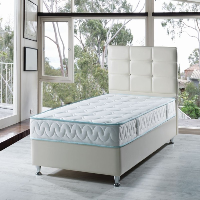 Letto singolo contenitore Nova bianco 92x206 Letto singolo contenitore Nova bianco 92x206