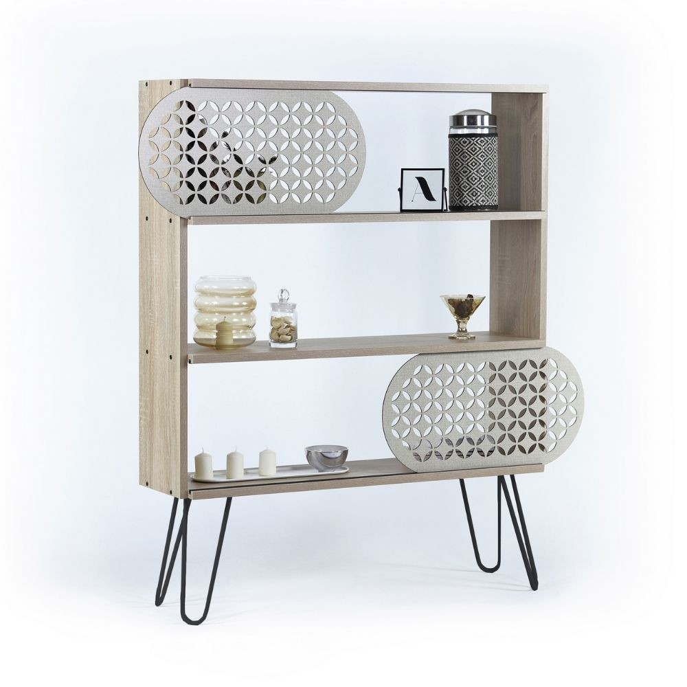 Libreria 3 ripiani Illia rovere nero 94x25x117 MT1905121 Libreria 3 ripiani Illia rovere nero 94x25x117 MT1905121