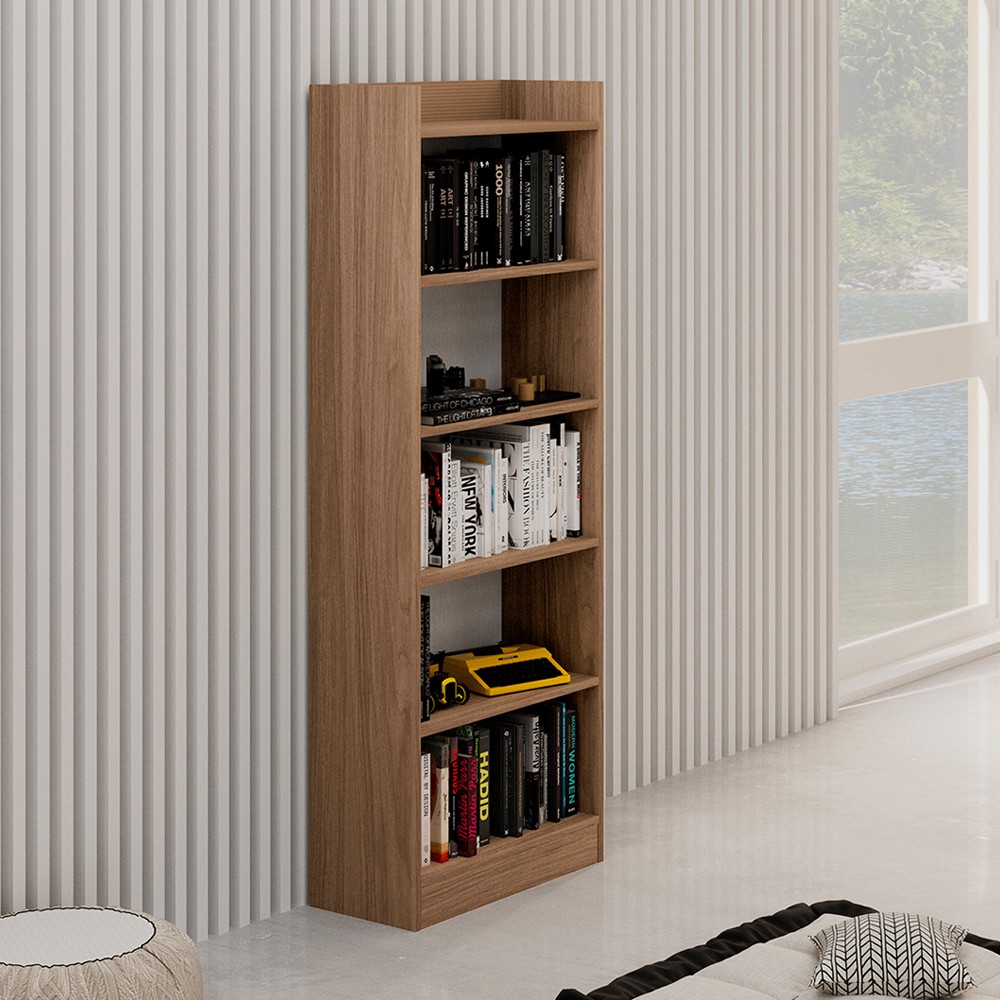 Libreria 64x29x180H Alessia noce naturale Libreria 64x29x180H Alessia noce naturale