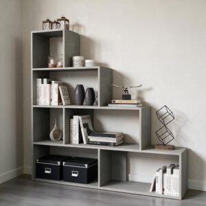 Libreria a scala Alis 145x145 cm beton