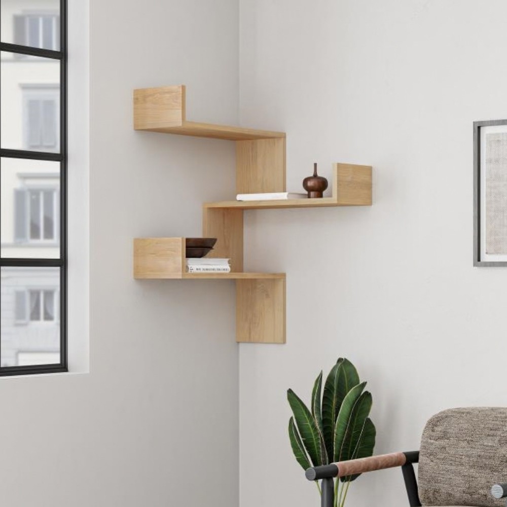 Libreria angolare Luksa colore rovere Libreria angolare Luksa colore rovere