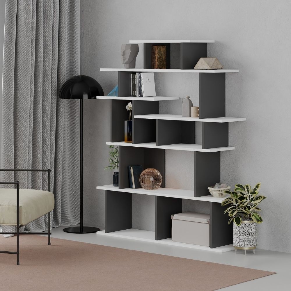Libreria design Apollon bianco antracite Libreria design Apollon bianco antracite