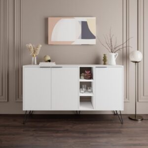 Madia Clara bianco 3 ante 142x35,6x83h