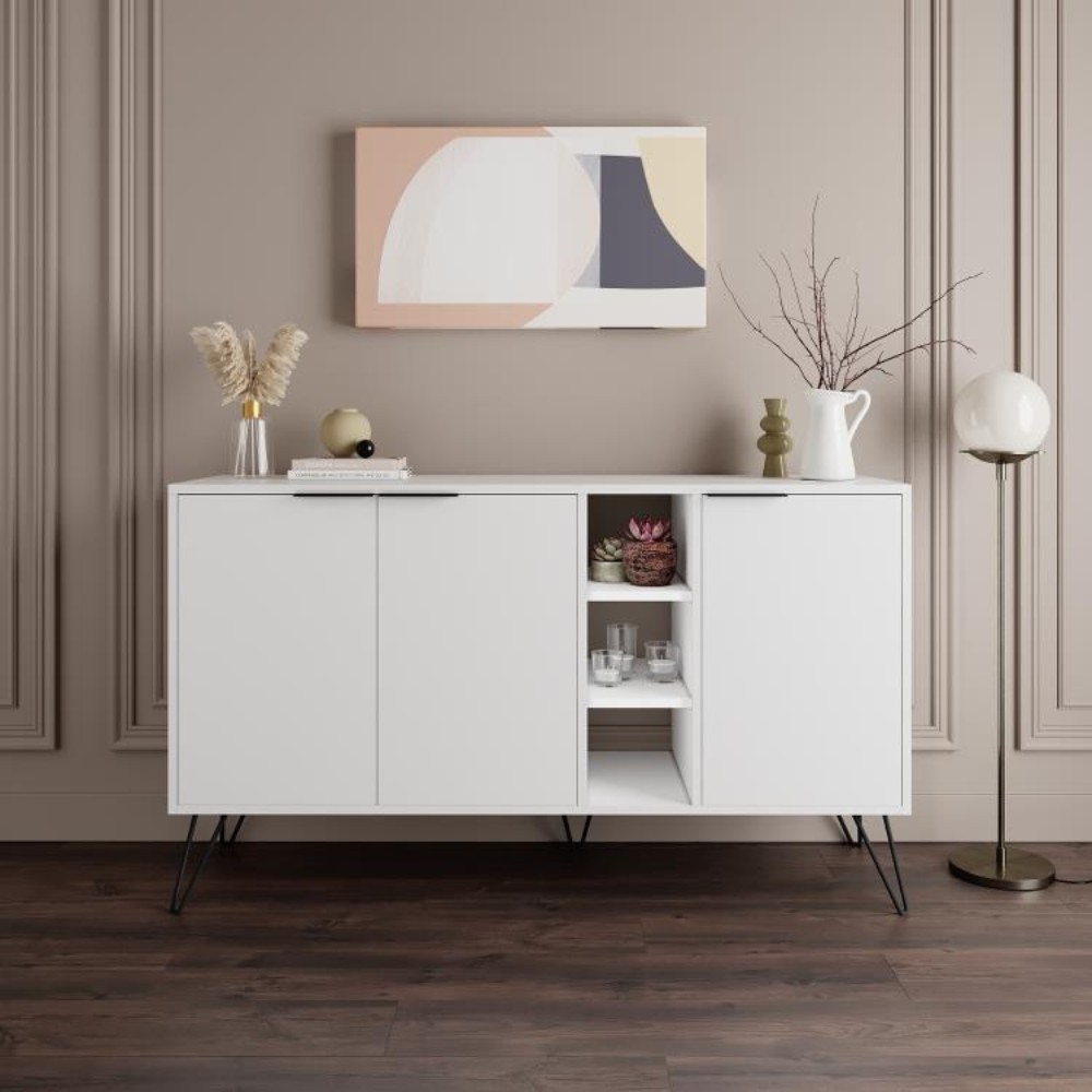 Madia Clara bianco 3 ante 142x35,6x83h Madia Clara bianco 3 ante 142x35,6x83h
