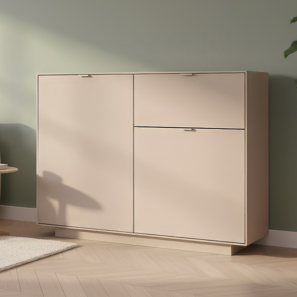 Madia Sivas 01A con 1 cassetto e 2 ante colore cashmere Madia Sivas 01A con 1 cassetto e 2 ante colore cashmere