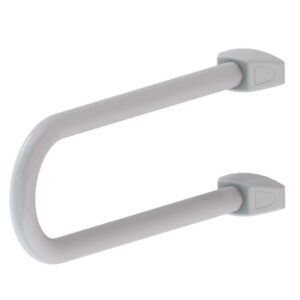 Maniglia di sicurezza fissa per disabili in alluminio colore bianco
