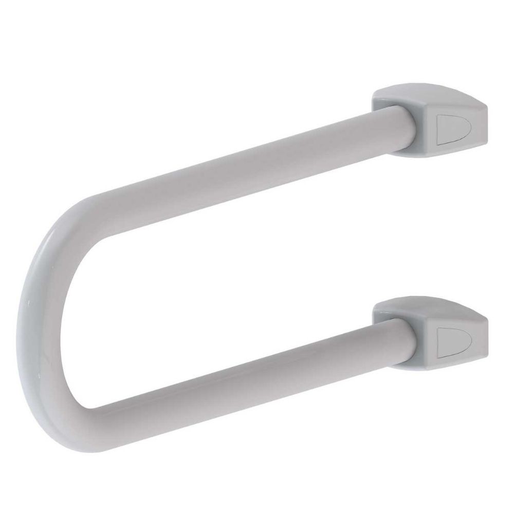 Maniglia di sicurezza fissa per disabili in alluminio colore bianco Maniglia di sicurezza fissa per disabili in alluminio colore bianco