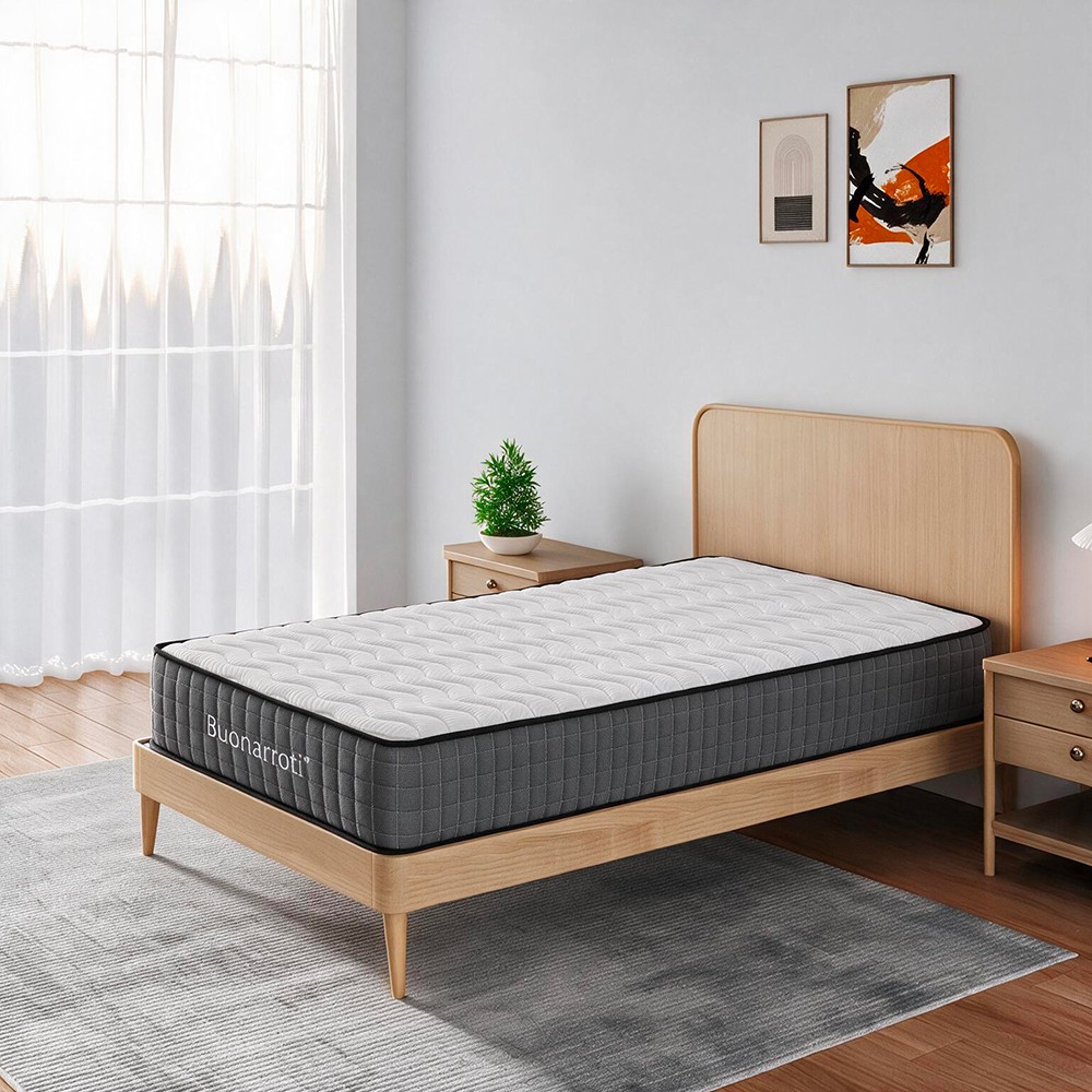 Materasso singolo Balto 80x190x25 H cm tessuto antibatterico Materasso singolo Balto 80x190x25 H cm tessuto antibatterico