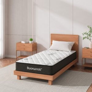 Materasso singolo Tarico 80x190x22.3 H cm. con molle insacchettate e strato in memory foam