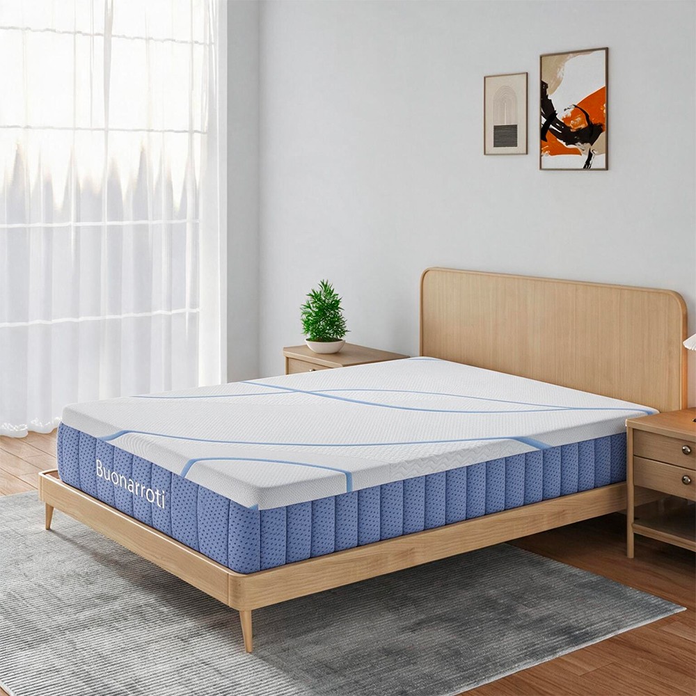 Materasso una piazza e mezza Pergamo con molle insacchettate e tessuto poliestere antiscivolo 120x190xH30 cm. Materasso una piazza e mezza Pergamo con molle insacchettate e tessuto poliestere antiscivolo 120x190xH30 cm.