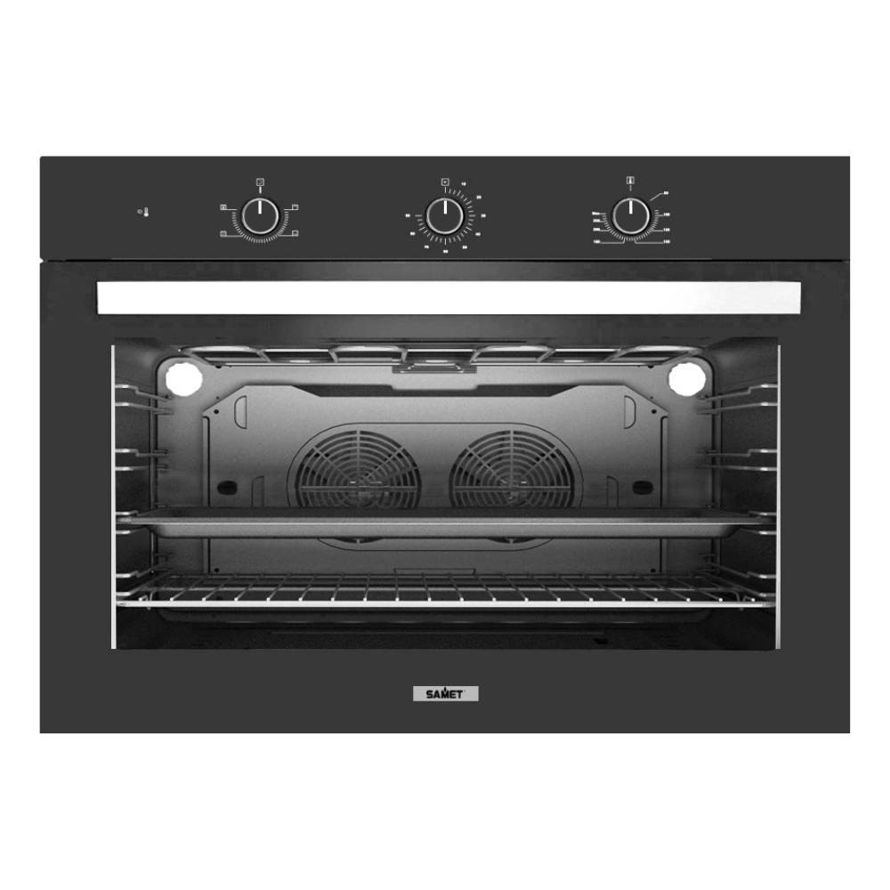 Maxi forno 90 cm Samet Apollo con timer meccanico nero Maxi forno 90 cm Samet Apollo con timer meccanico nero