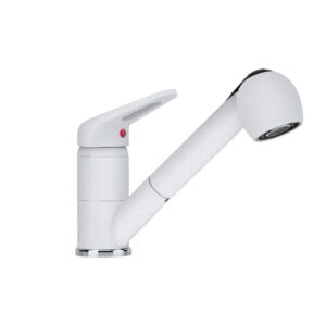 Miscelatore da cucina doccetta estraibile Paini Mixo 45WH573TCZ bianco