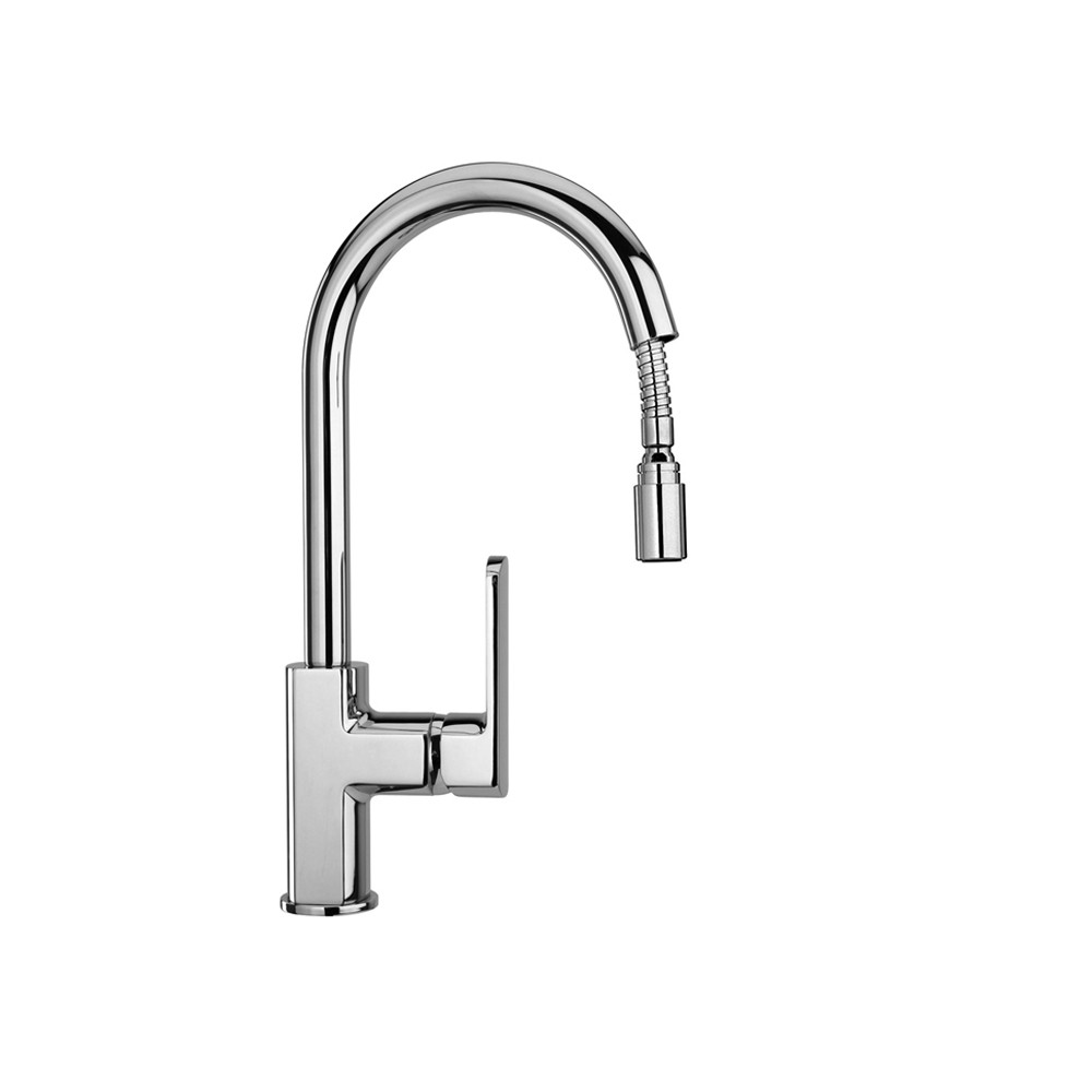 Miscelatore da cucina Paini 86CR591 cromato doccetta monogetto Miscelatore da cucina Paini 86CR591 cromato doccetta monogetto