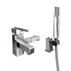 Miscelatore vasca Quadra con finitura cromo