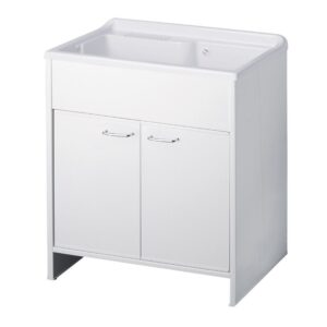 Mobile lavatoio Garden 80x50 cm 2 ante colore bianco