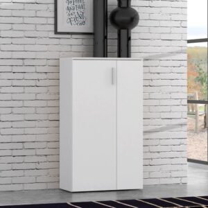 Mobile multiuso Lucio 2 ante H 120cm. colore bianco