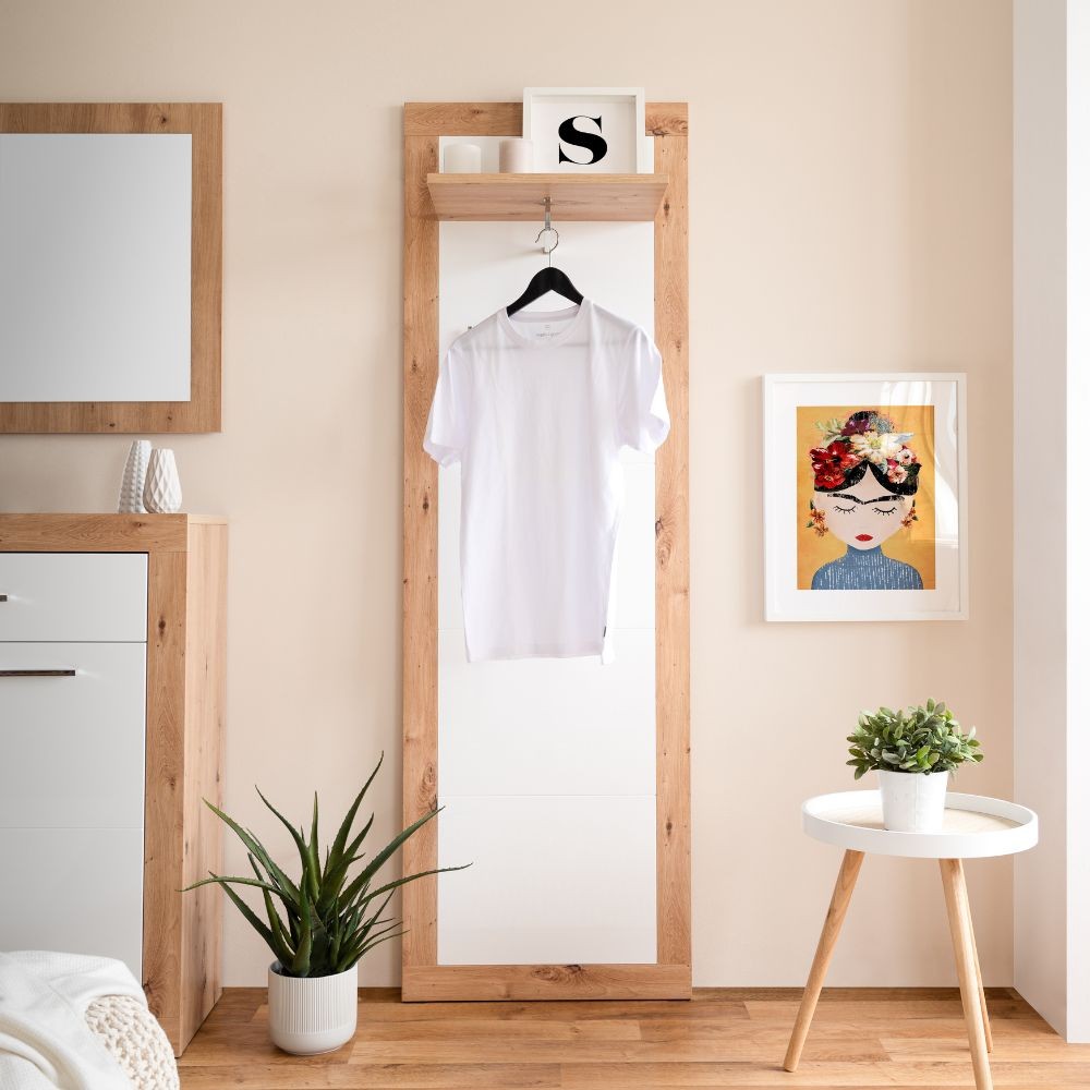 Pannello appendiabiti Wien 43 da ingresso rovere bianco Pannello appendiabiti Wien 43 da ingresso rovere bianco