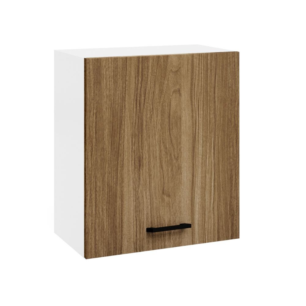 Pensile cucina 60x32x72H cm. con struttura bianca e anta noce naturale Pensile cucina 60x32x72H cm. con struttura bianca e anta noce naturale