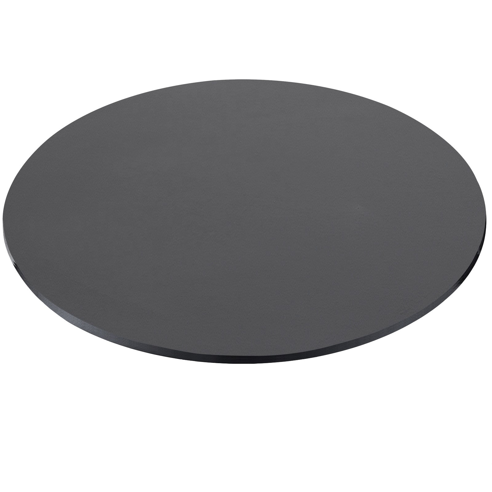 Pianale tavolo tondo 90x90x3.8 con bordo poliuretano antracite satinato Pianale tavolo tondo 90x90x3.8 con bordo poliuretano antracite satinato