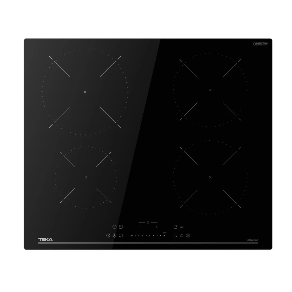 Piano cottura a induzione Teka IBC64115SSMBK 4 zone di cottura 60 cm. touchscreen frontale nero Piano cottura a induzione Teka IBC64115SSMBK 4 zone di cottura 60 cm. touchscreen frontale nero