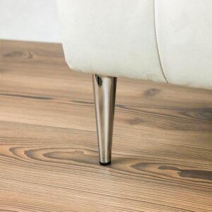 Piede in metallo Ago17 per mobili e complementi d'arredo H 17cm. cromato