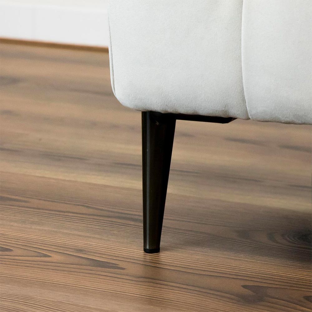 Piede in metallo Ago17 per mobili e complementi d'arredo H 17cm. nickel nero Piede in metallo Ago17 per mobili e complementi d'arredo H 17cm. nickel nero