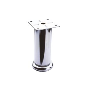 Piede in metallo diametro 4,2 altezza 15 cm cromato