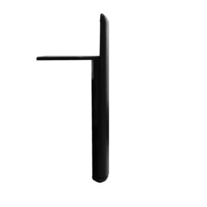 Piedino per mobile Scoby in acciaio colore nero H 17 cm.