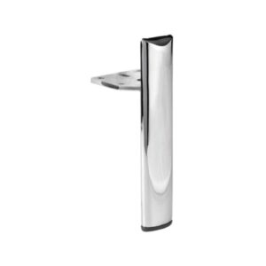 Piedino per mobile Scoby in acciaio cromato H 17 cm.