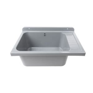 Pilozzo a muro 2051FGSCAT con kit di scarico autopulente 58x38 cm. colore grigio