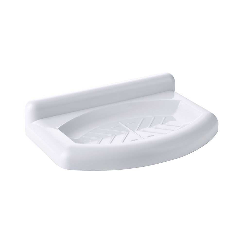 Porta sapone da parete 119PL in plastica colore bianco Porta sapone da parete 119PL in plastica colore bianco