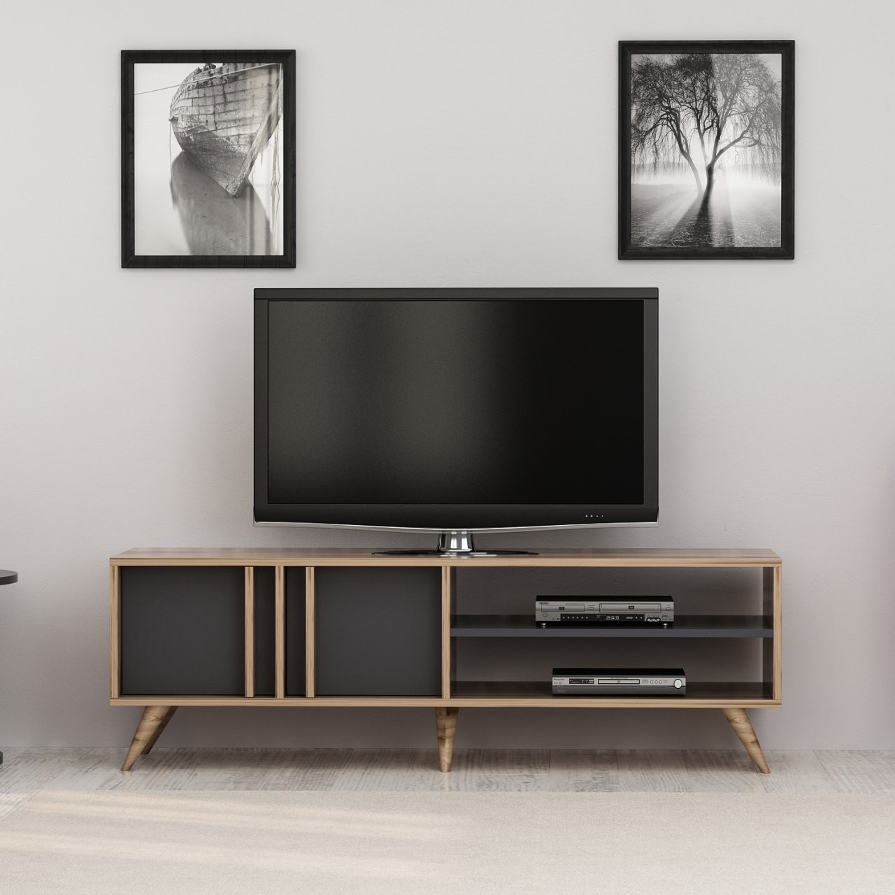 Porta Tv Rilla 150 noce antracite Porta Tv Rilla 150 noce antracite