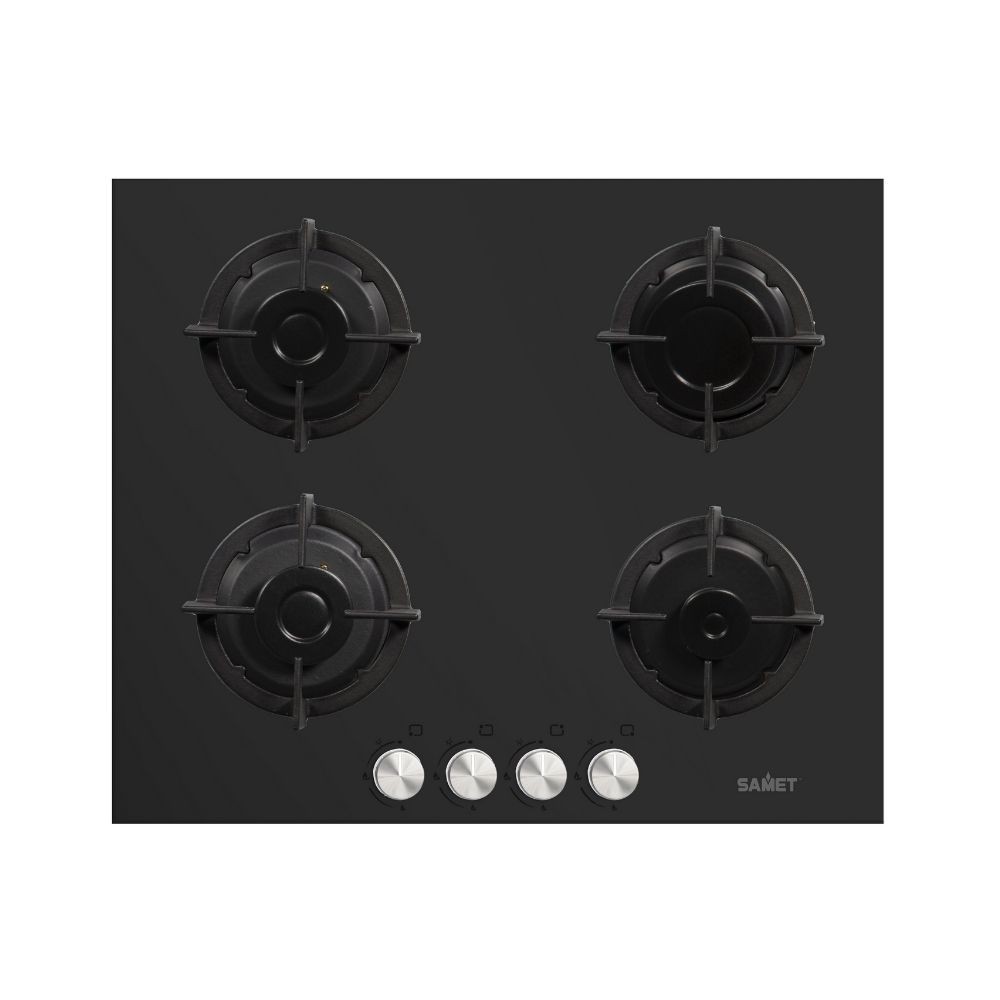 Samet Piano cottura Venere 60 in vetro 4 fuochi nero Samet Piano cottura Venere 60 in vetro 4 fuochi nero