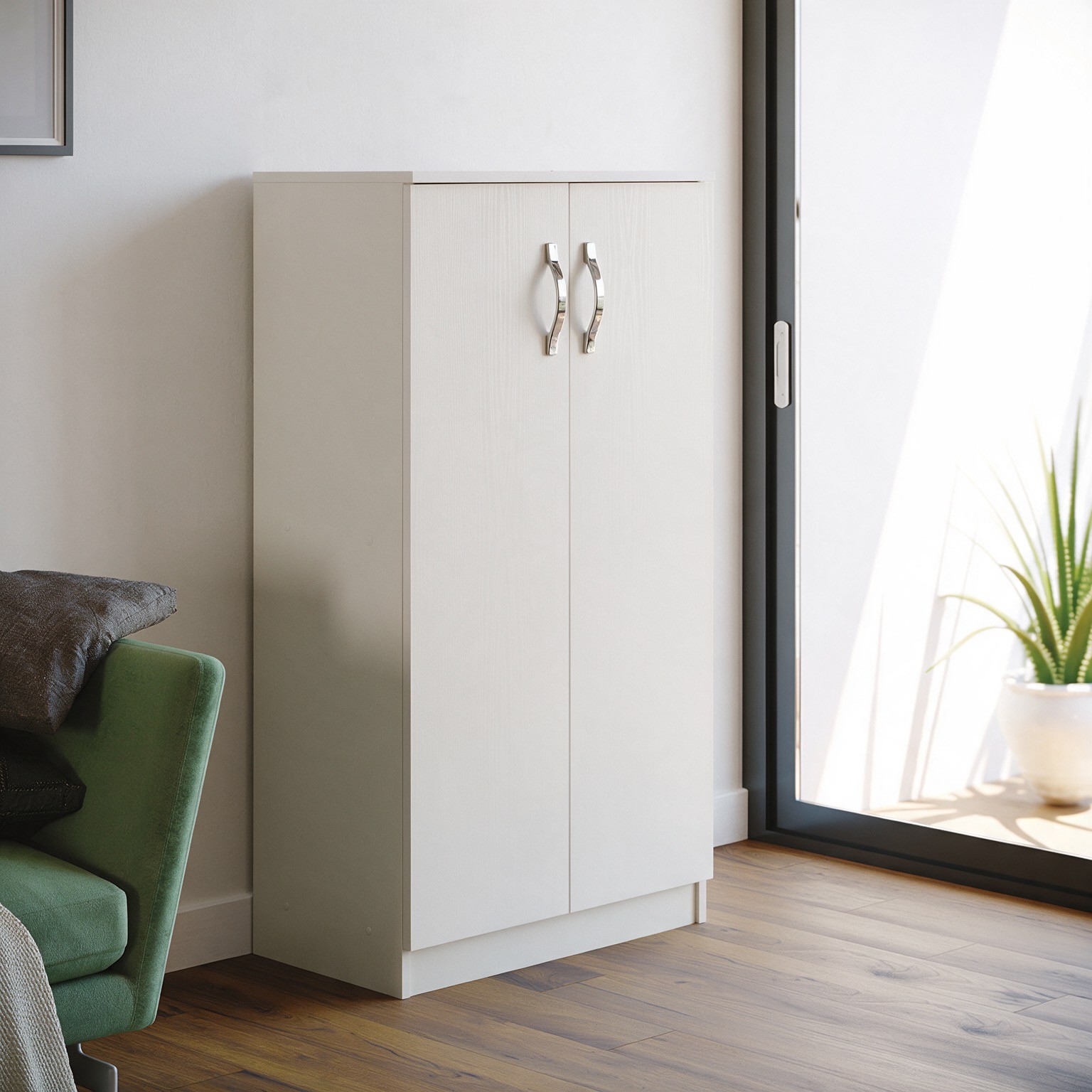 Scarpiera armadio Gabriella 130 cm bianco frassinato Scarpiera armadio Gabriella 130 cm bianco frassinato